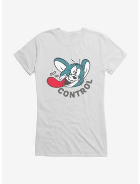 Tom And Jerry Out Of Control Tom Girls T-Shirt, WHITE, hi-res