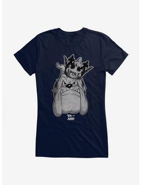 Tom And Jerry Retro King Spike Girls T-Shirt, NAVY, hi-res