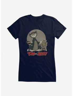 Tom And Jerry Retro Up To No Good Girls T-Shirt, NAVY, hi-res