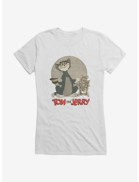 Tom And Jerry Retro Up To No Good Girls T-Shirt, WHITE, hi-res