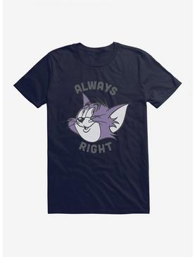 Tom And Jerry Always Right Tom Cat T-Shirt, NAVY, hi-res