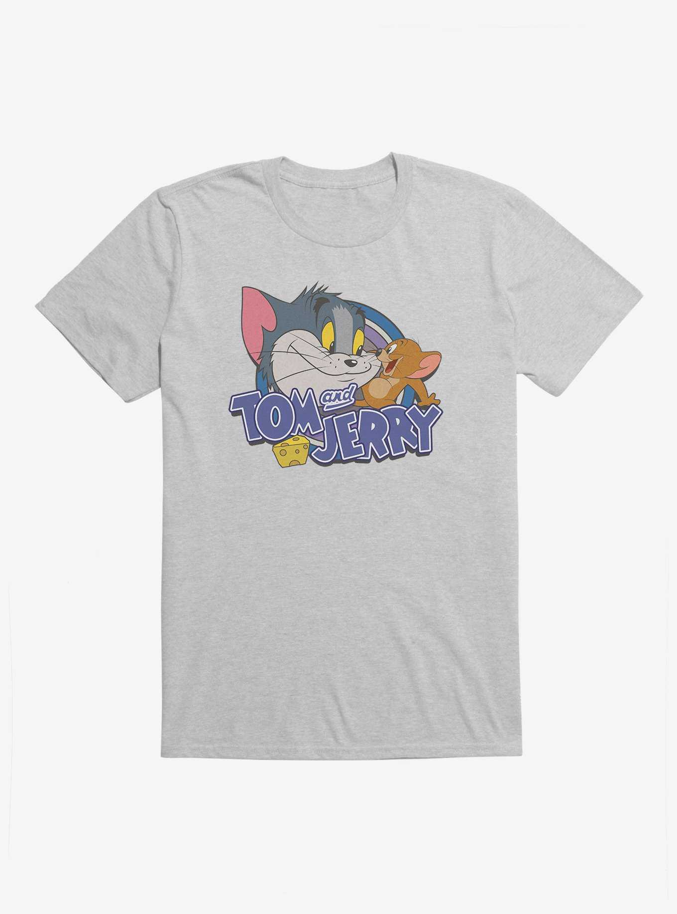 Tom And Jerry Friends And Foes T-Shirt, HEATHER GREY, hi-res