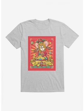 Tom And Jerry Chinese New Year Jerry Mouse T-Shirt, HEATHER GREY, hi-res