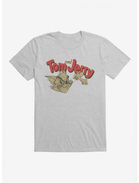Tom And Jerry Retro Portrait T-Shirt, HEATHER GREY, hi-res
