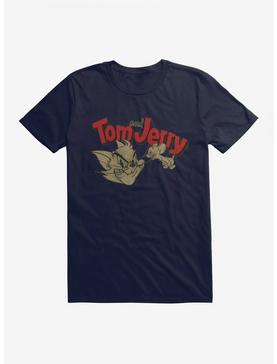 Tom And Jerry Retro Portrait T-Shirt, NAVY, hi-res