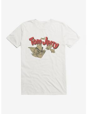 Tom And Jerry Retro Portrait T-Shirt, WHITE, hi-res