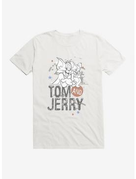 Tom And Jerry Stars T-Shirt, WHITE, hi-res