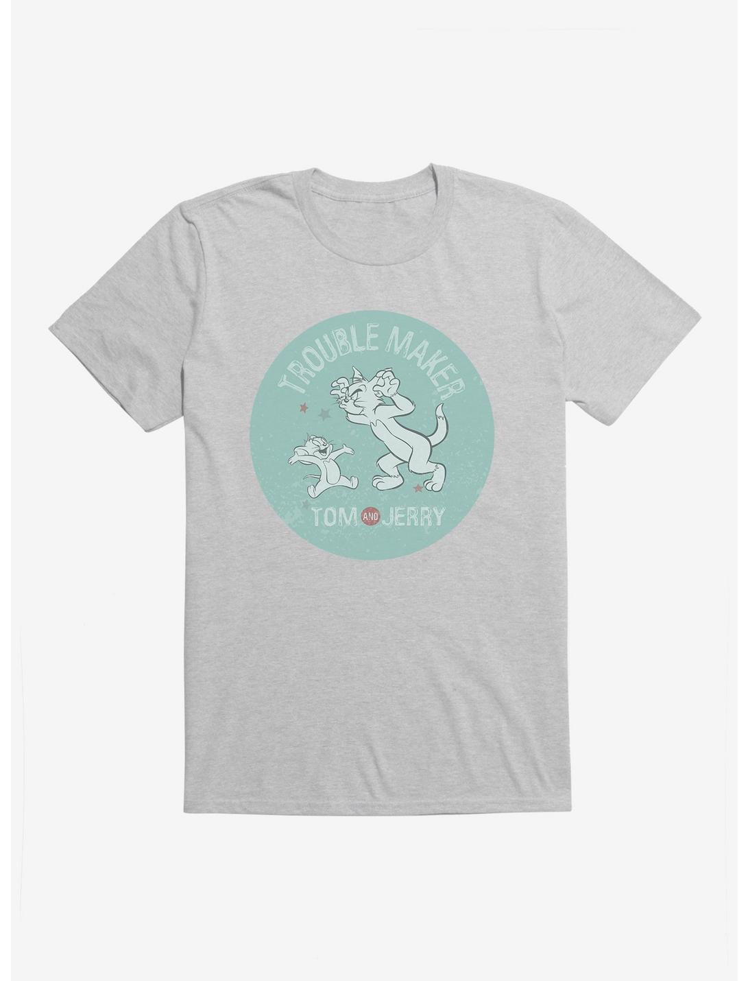 Tom And Jerry Troublemaker T-Shirt, HEATHER GREY, hi-res