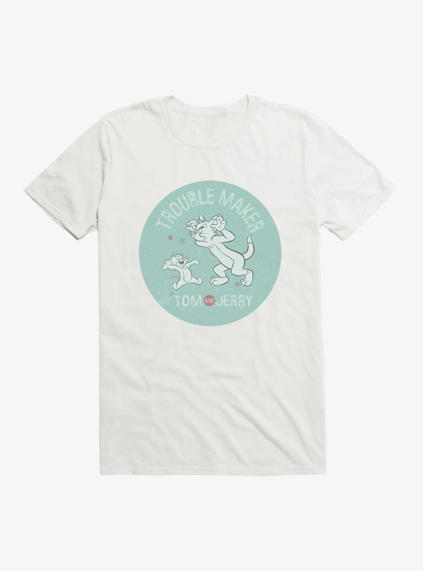 Tom And Jerry Troublemaker T-Shirt, WHITE, hi-res