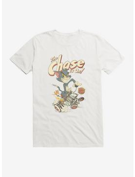 Tom And Jerry Retro The Chase T-Shirt, WHITE, hi-res