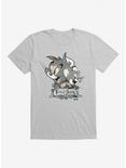 Tom And Jerry Vintage Banner T-Shirt, HEATHER GREY, hi-res