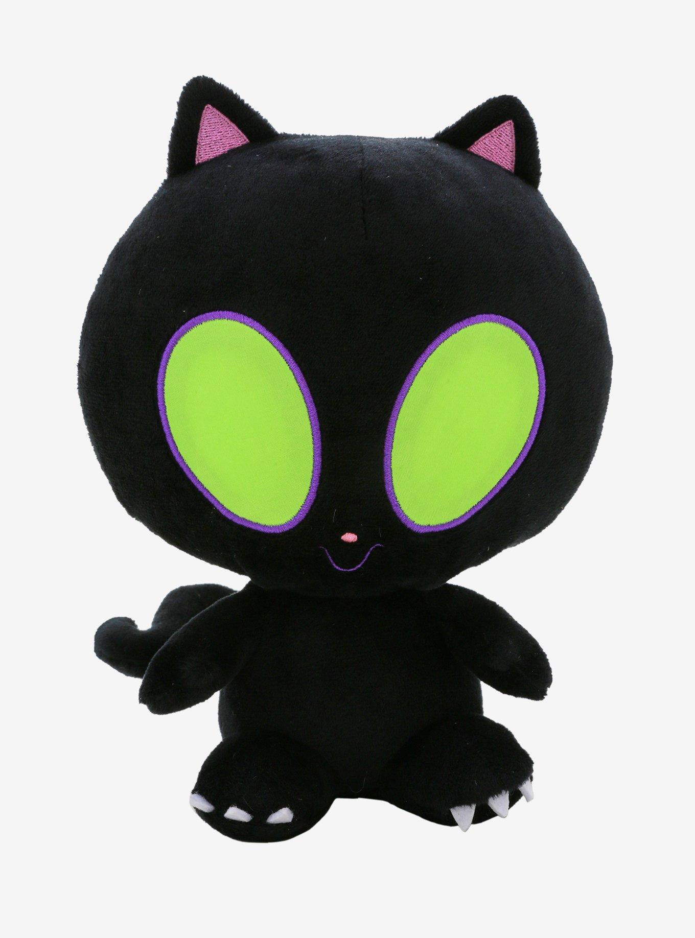 Angry Cat Plush Toys, Cute Cat Kitten Stuffed Animal Soft Kawaii Anime  Plush Wicked Black Cat Plushies for Kids Birthday Christmas