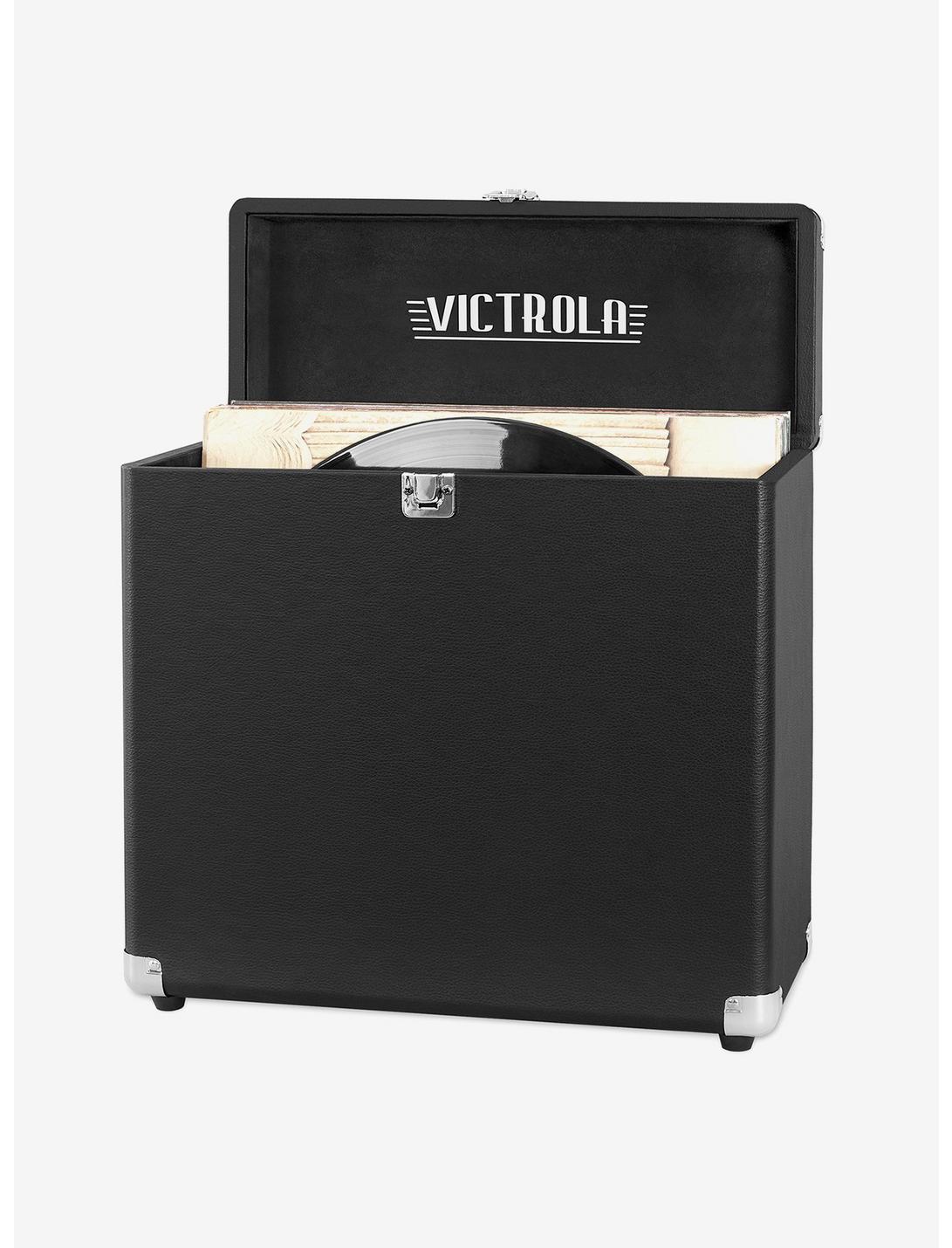 Victrola Storage Case For Vinyl Turntable Records - Black, , hi-res