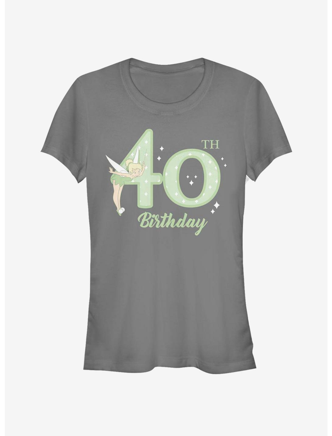 Disney Peter Pan Tink 40Th Birthday Girls T-Shirt, CHARCOAL, hi-res
