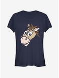 Disney Pixar Toy Story Bullseye Big Face Girls T-Shirt, NAVY, hi-res