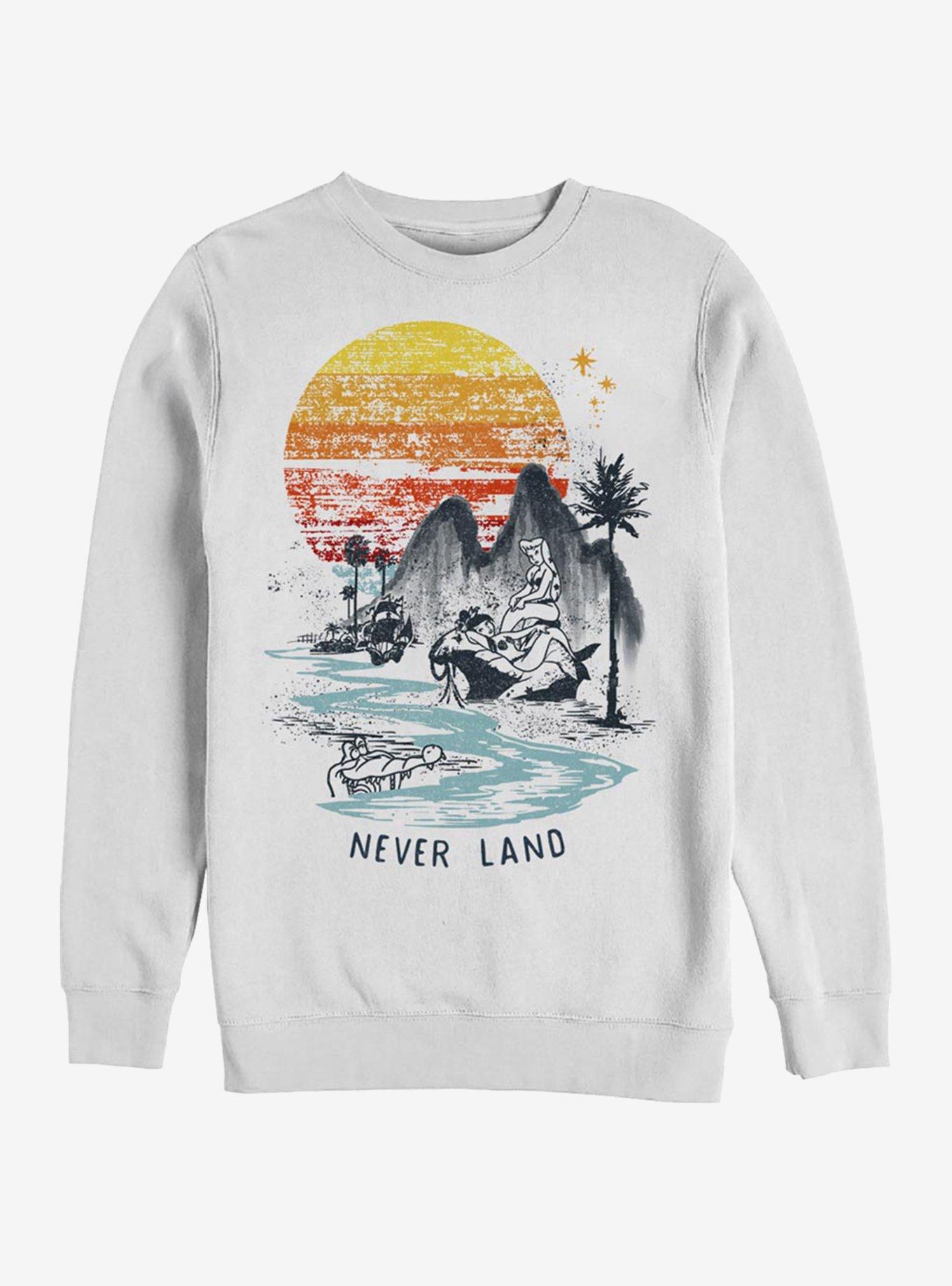 Disney Peter Pan Vacay Crew Sweatshirt, WHITE, hi-res