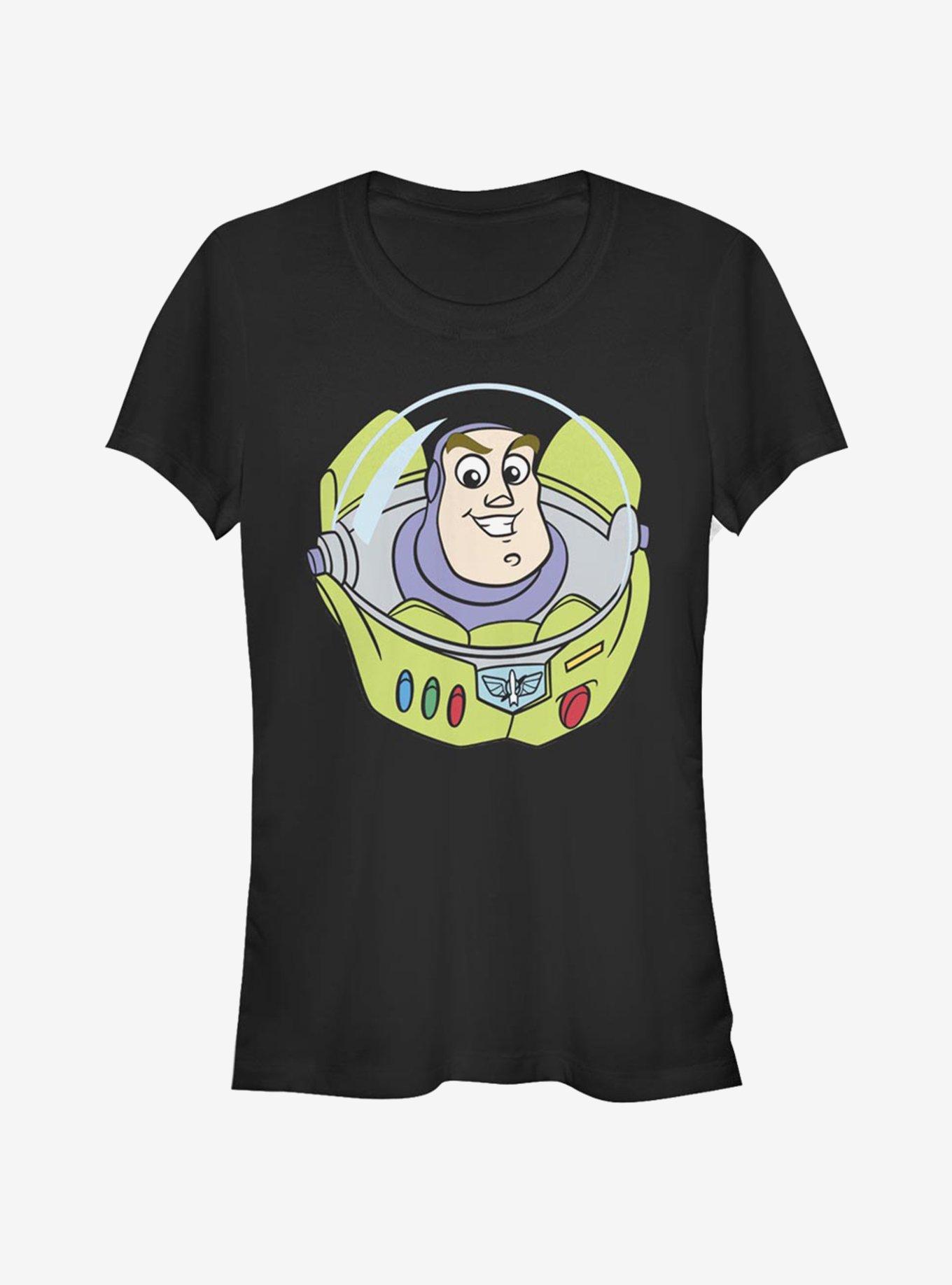 Disney Pixar Toy Story Buzz Big Face Girls T-Shirt, BLACK, hi-res