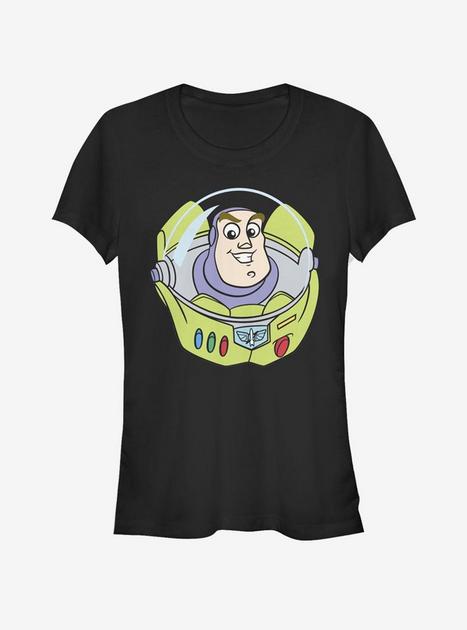 Disney Pixar Toy Story Buzz Big Face Girls T-Shirt - BLACK | Hot Topic