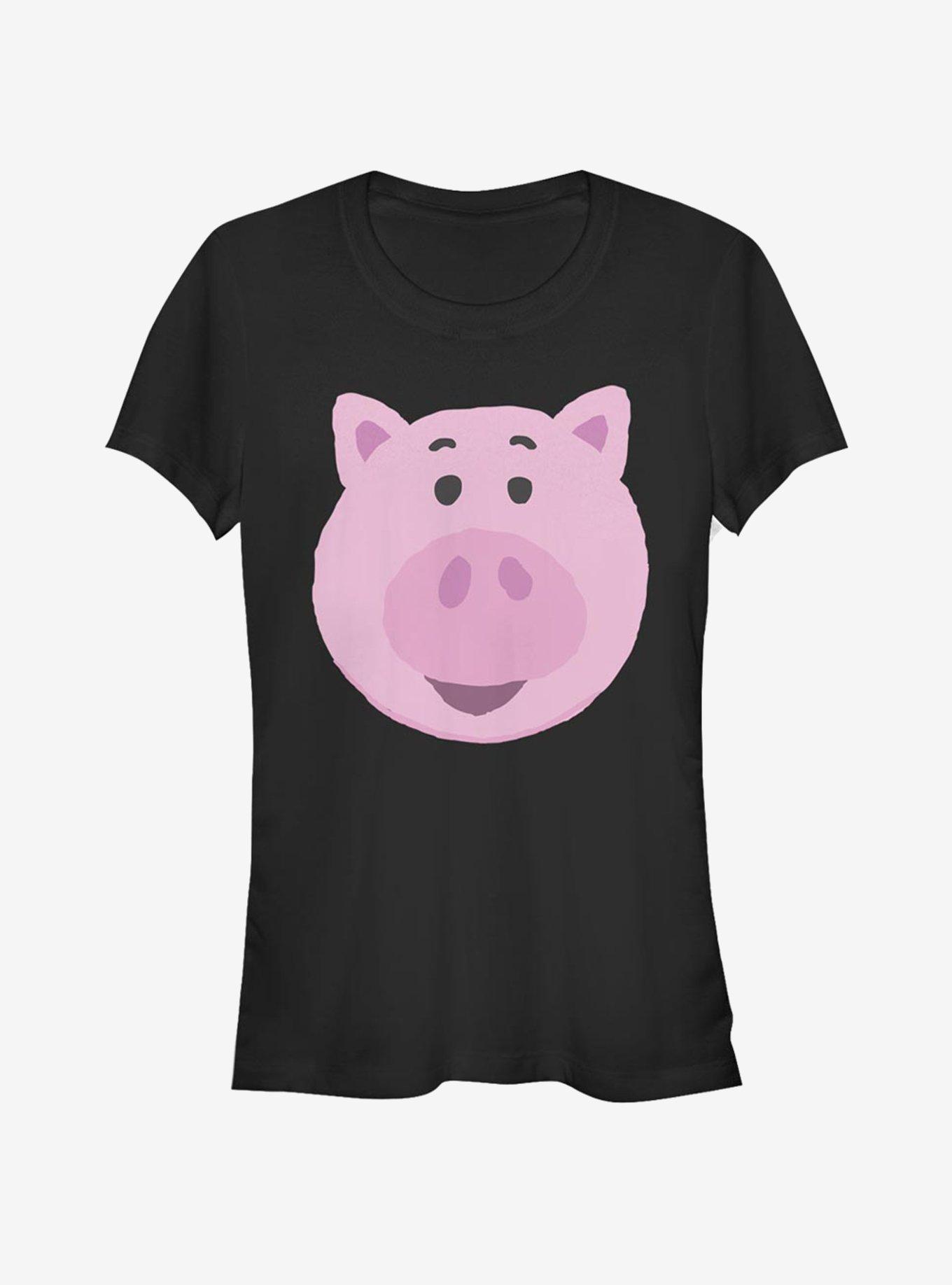 Disney Pixar Toy Story Hamm Big Face Girls T-Shirt, BLACK, hi-res