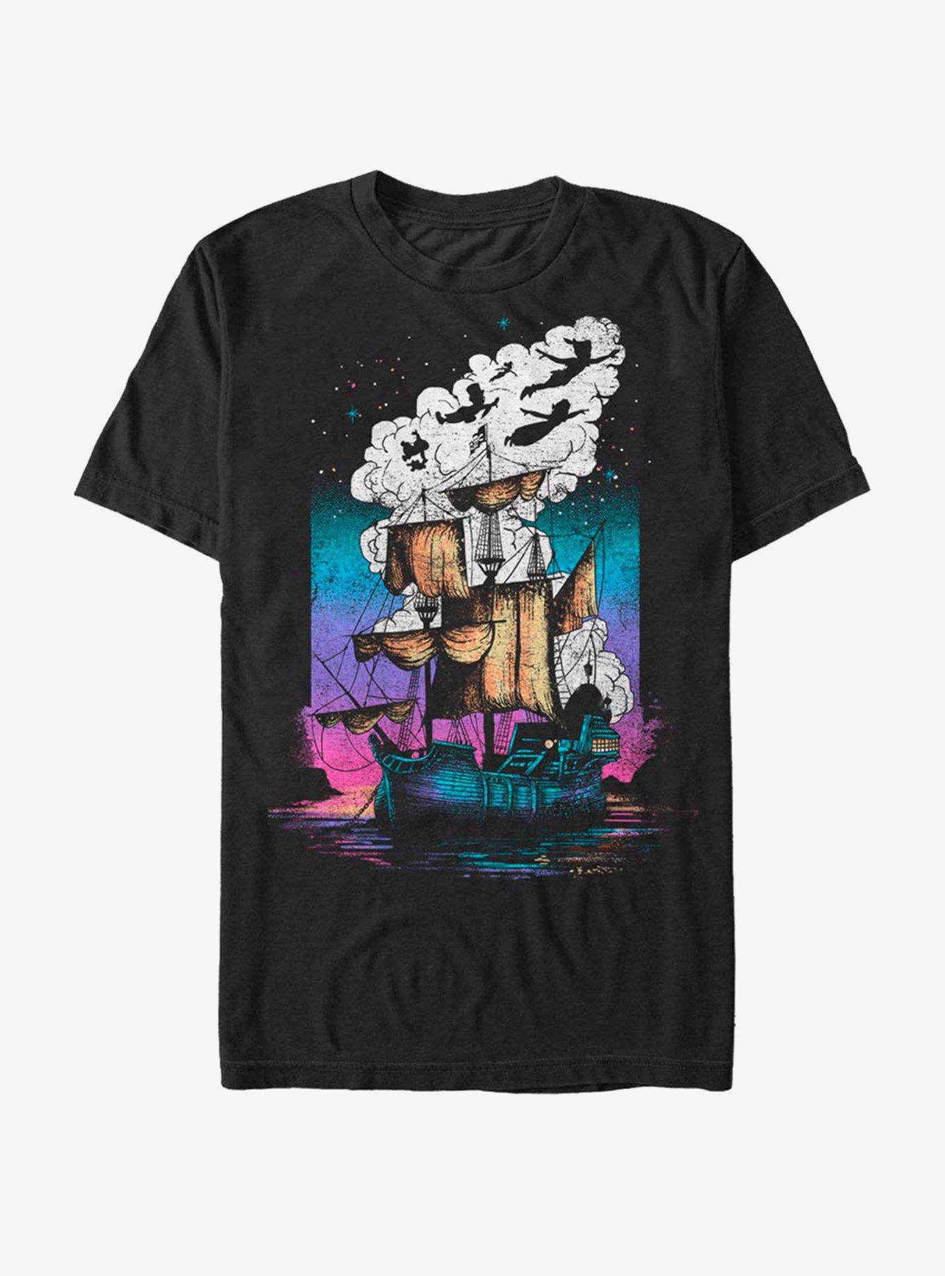 Disney Peter Pan Pirate Ship T-Shirt, BLACK, hi-res