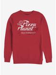Disney Pixar Toy Story Retro Pizza Planet Crew Sweatshirt, RED, hi-res
