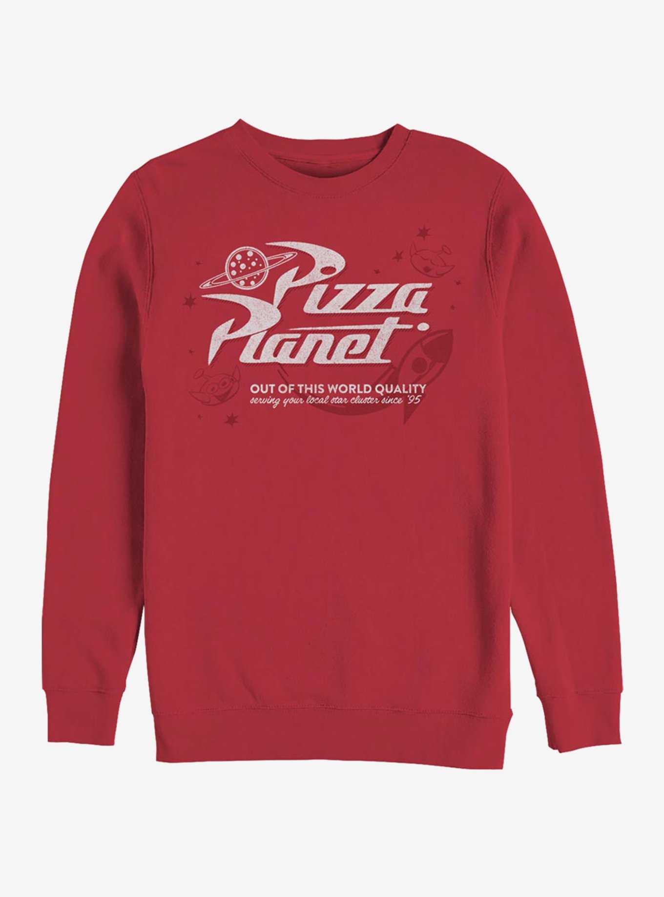 Disney Pixar Toy Story Retro Pizza Planet Crew Sweatshirt, , hi-res