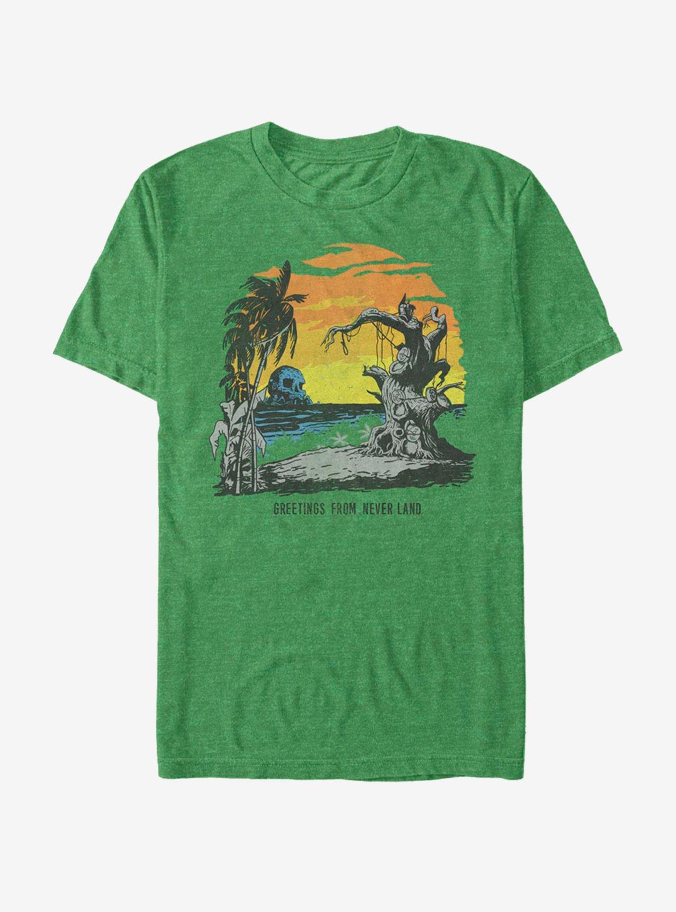 Disney Peter Pan Postcard Camp T-Shirt, KEL HTR, hi-res