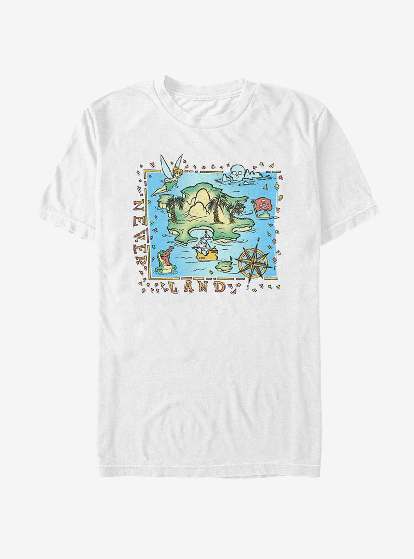 Disney Peter Pan Never Land Coast T-Shirt, WHITE, hi-res