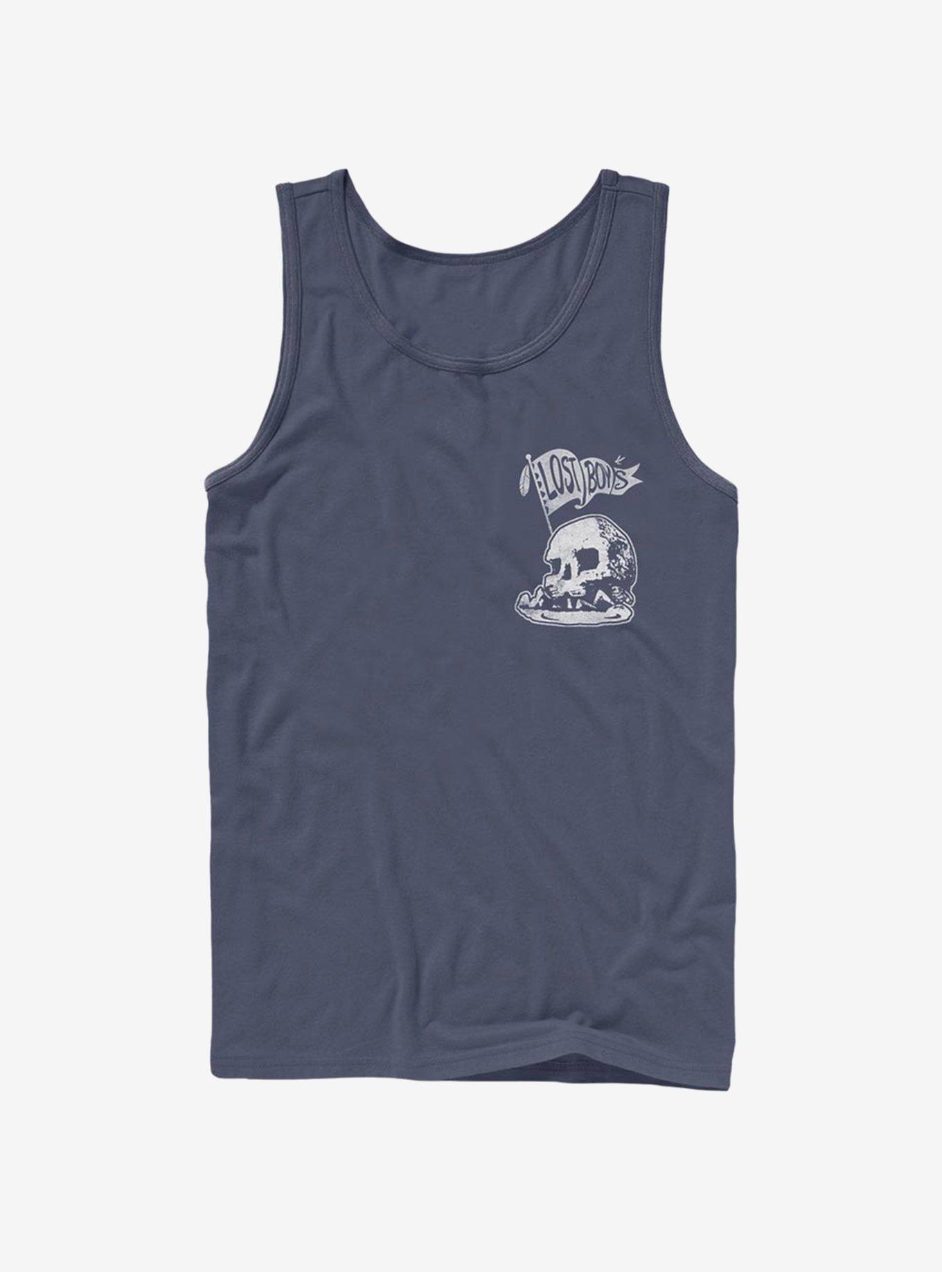 Disney Peter Pan Skull Rocket Flag Tank, NAVY, hi-res