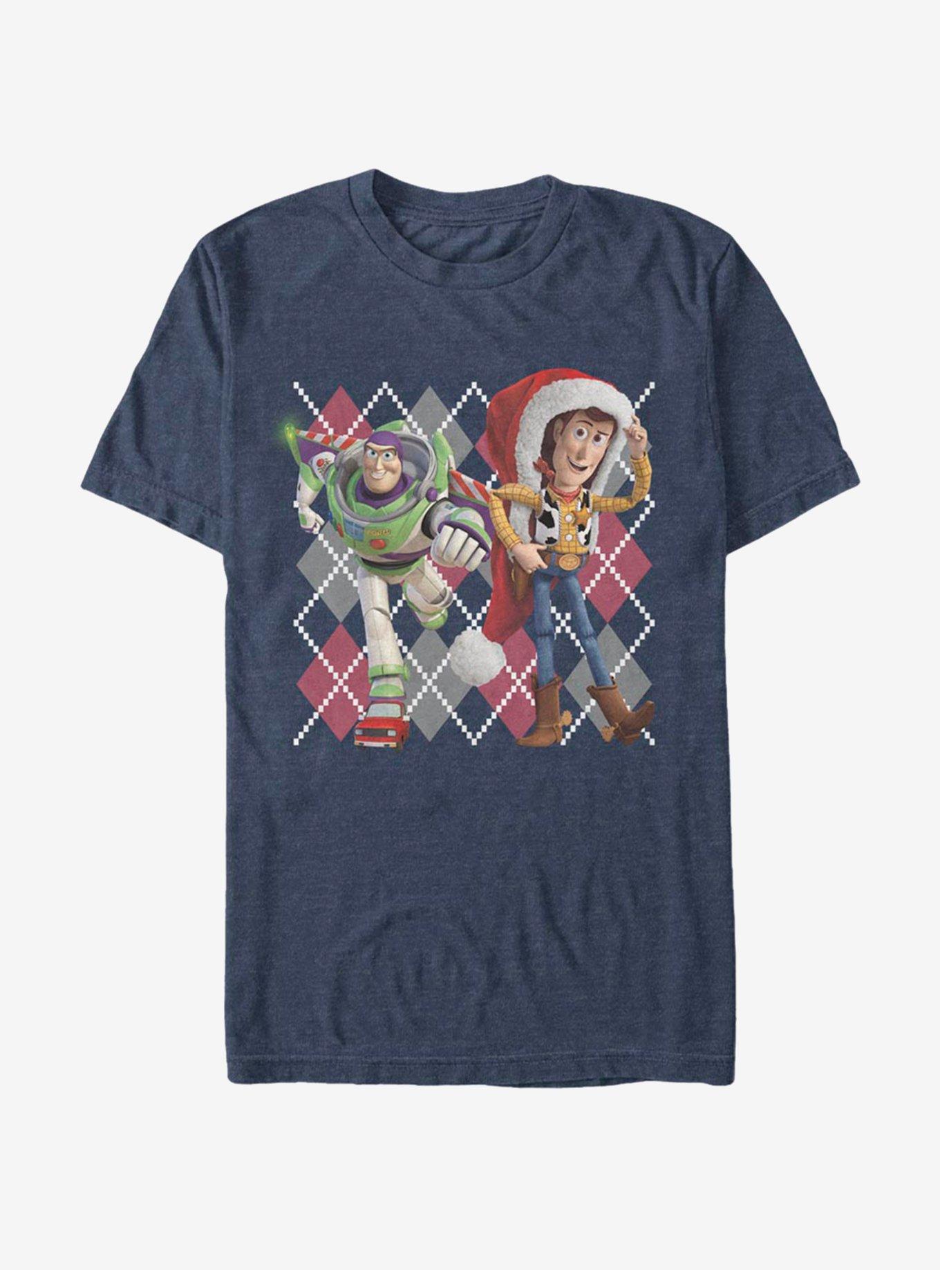 Disney Pixar Toy Story Argyle Christmas T-Shirt