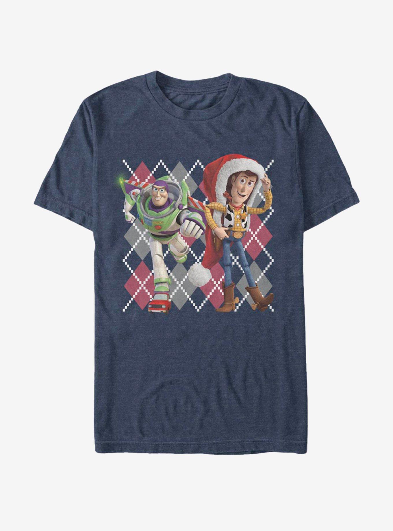 Disney Pixar Toy Story Argyle Christmas T-Shirt, , hi-res