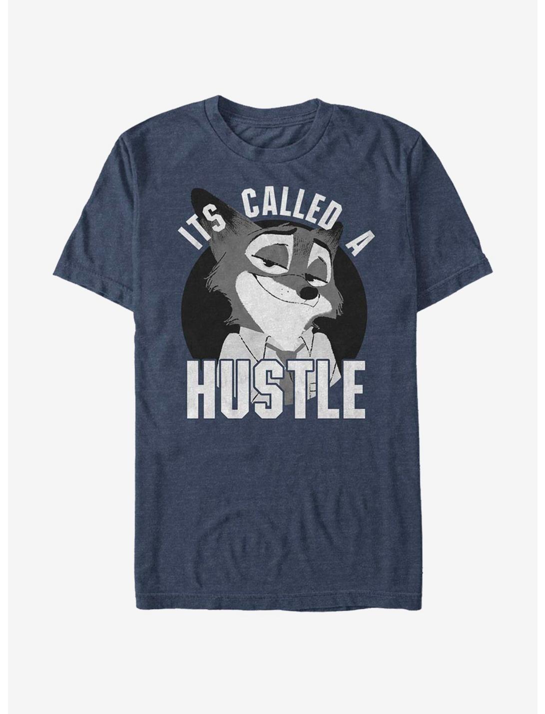 Disney Pixar Zootopia Hustle Time T-Shirt, NAVY HTR, hi-res