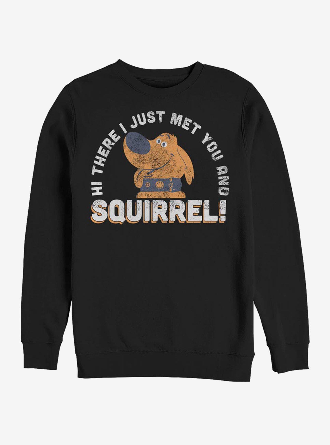 Disney Pixar Up My Name Is Dug Crew Sweatshirt, BLACK, hi-res