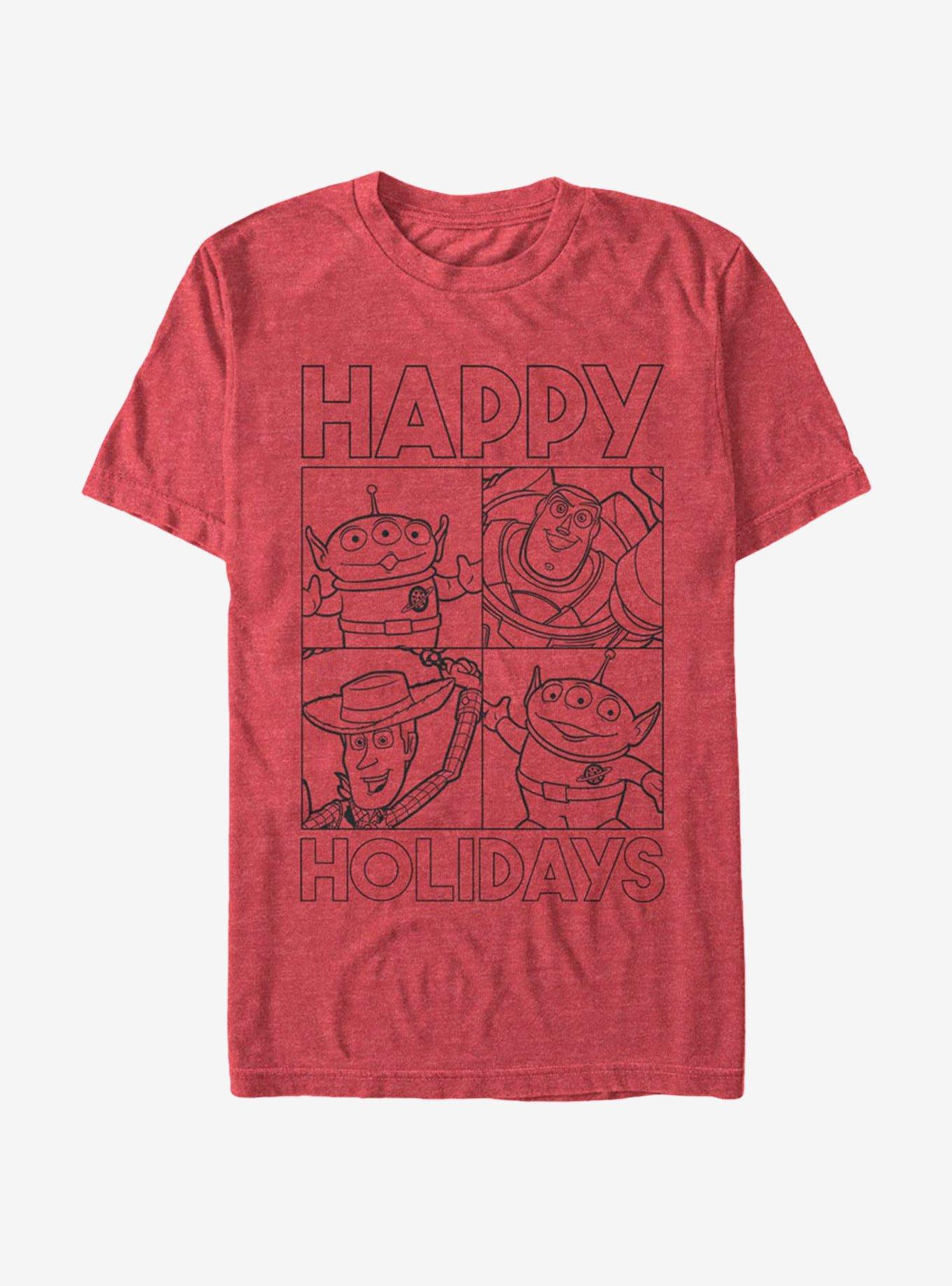 Disney Pixar Toy Story Holiday Story T-Shirt, RED HTR, hi-res