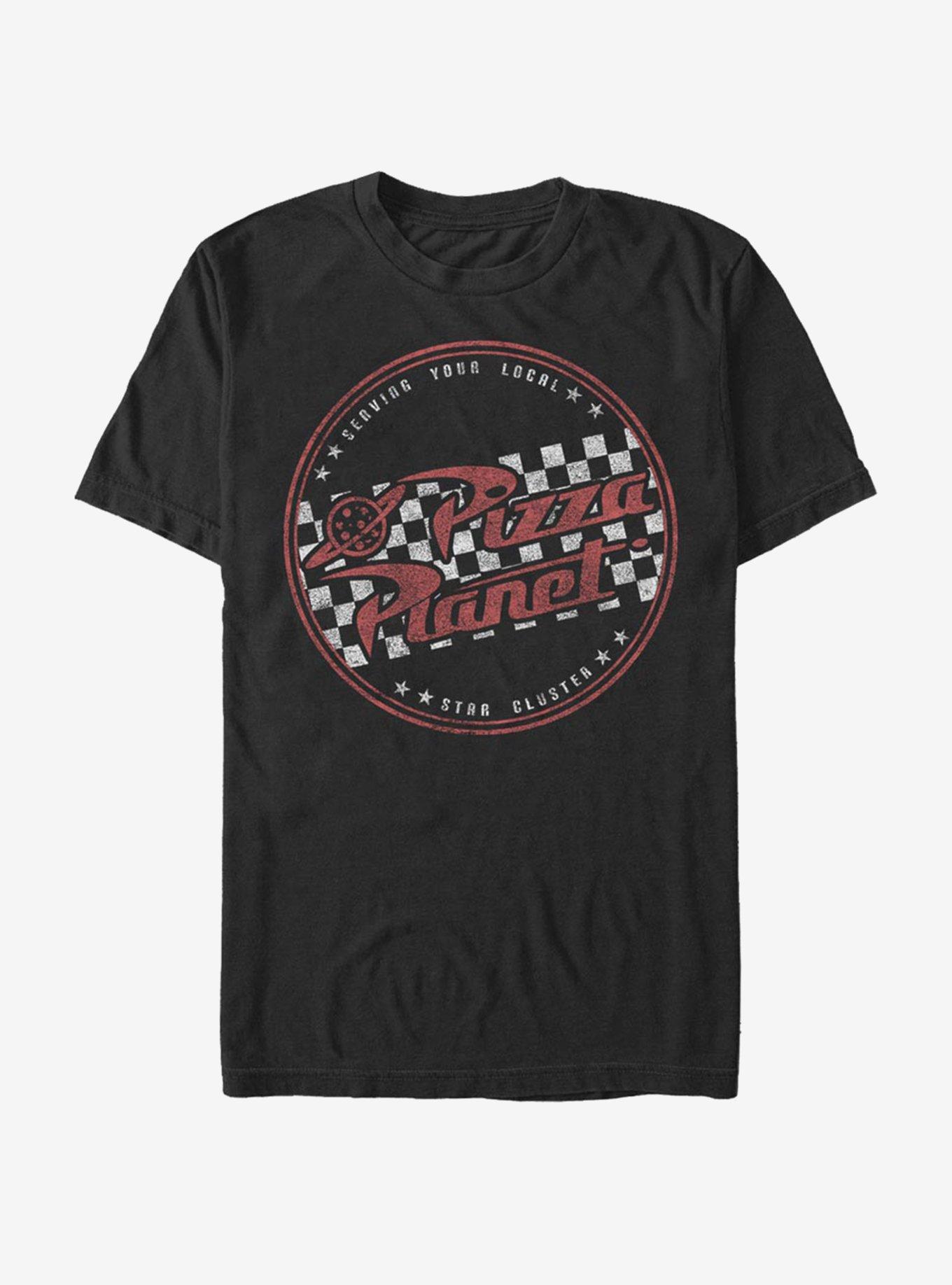 Disney Pixar Toy Story Pizza Planet Logo T-Shirt, BLACK, hi-res