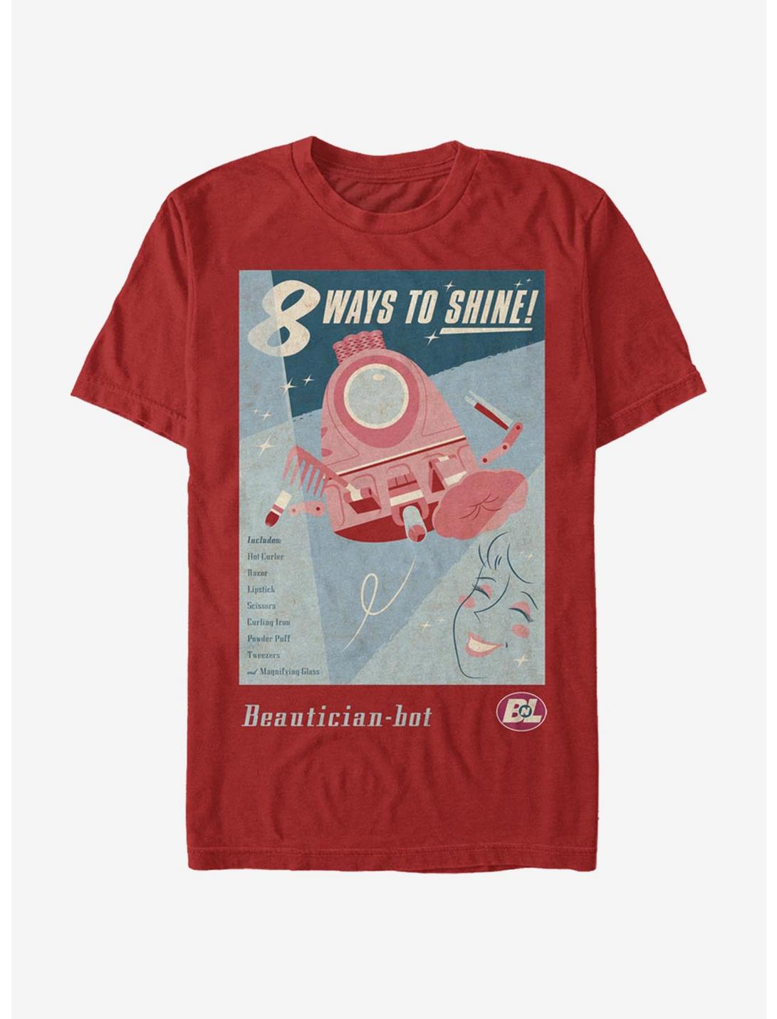 Disney Pixar Wall-E Beautician Bot Poster T-Shirt, RED, hi-res