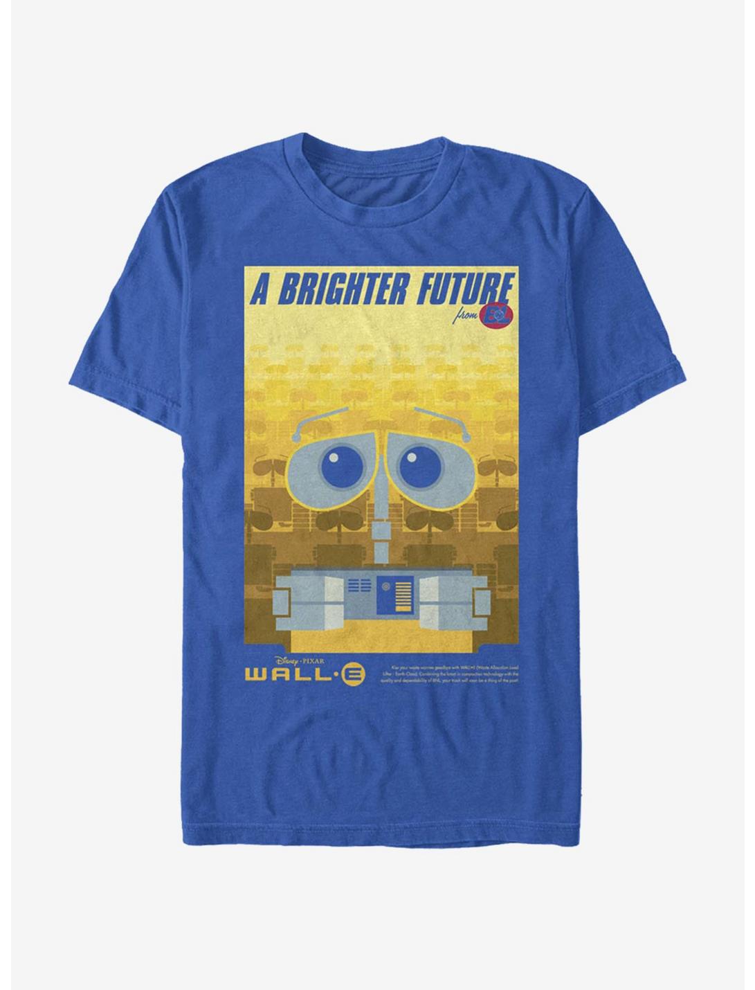 Disney Pixar Wall-E Brighter Future Poster T-Shirt, ROYAL, hi-res