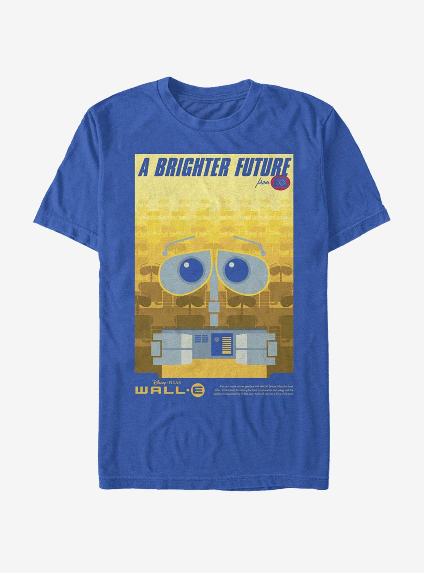 Disney Pixar Wall-E Brighter Future Poster T-Shirt, ROYAL, hi-res
