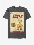 Disney Pixar Wall-E Cleaning The Earth Poster T-Shirt, CHAR HTR, hi-res