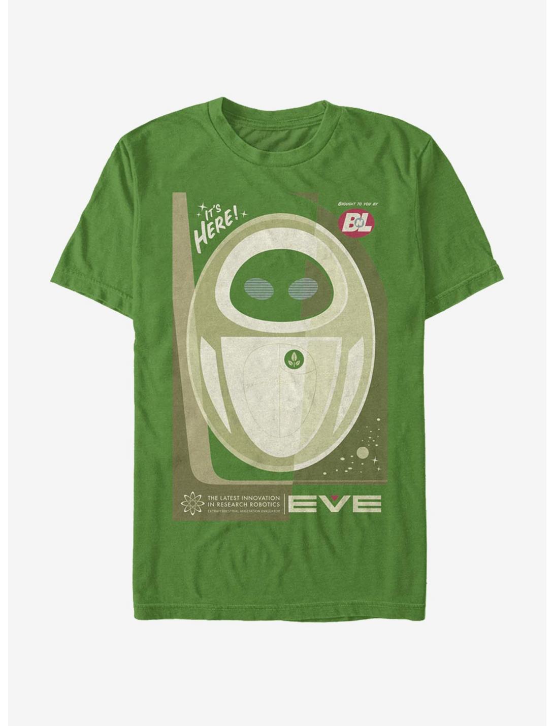 Disney Pixar Wall-E Eve Is Here Poster T-Shirt, KELLY, hi-res