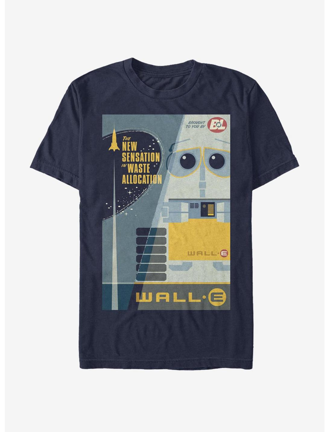 Disney Pixar Wall-E New Sensation Poster T-Shirt, NAVY, hi-res