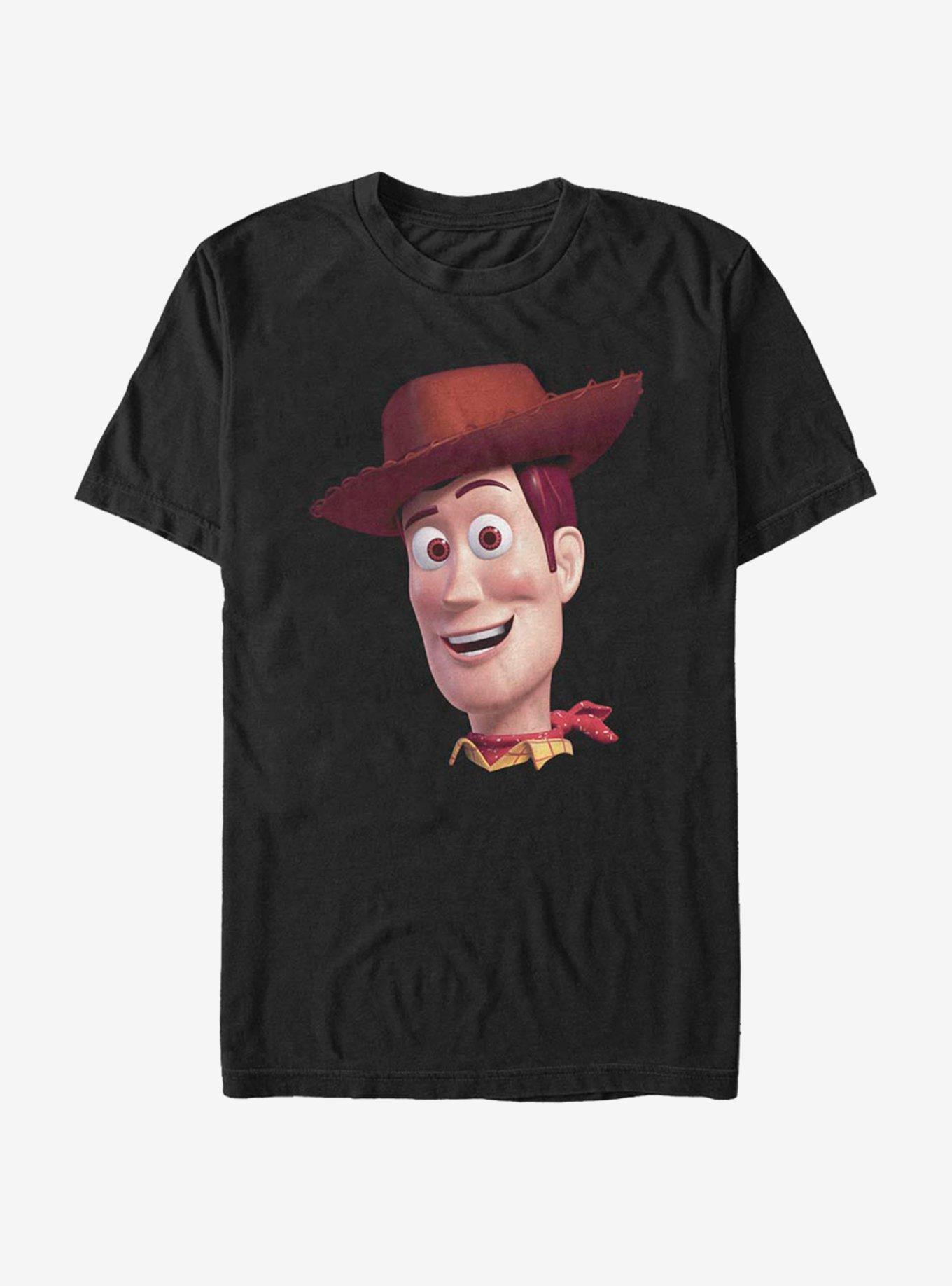 Disney Pixar Toy Story Woody Big Face T-Shirt, BLACK, hi-res