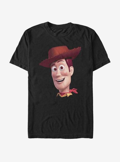 Disney Pixar Toy Story Woody Big Face T-Shirt - BLACK | Hot Topic