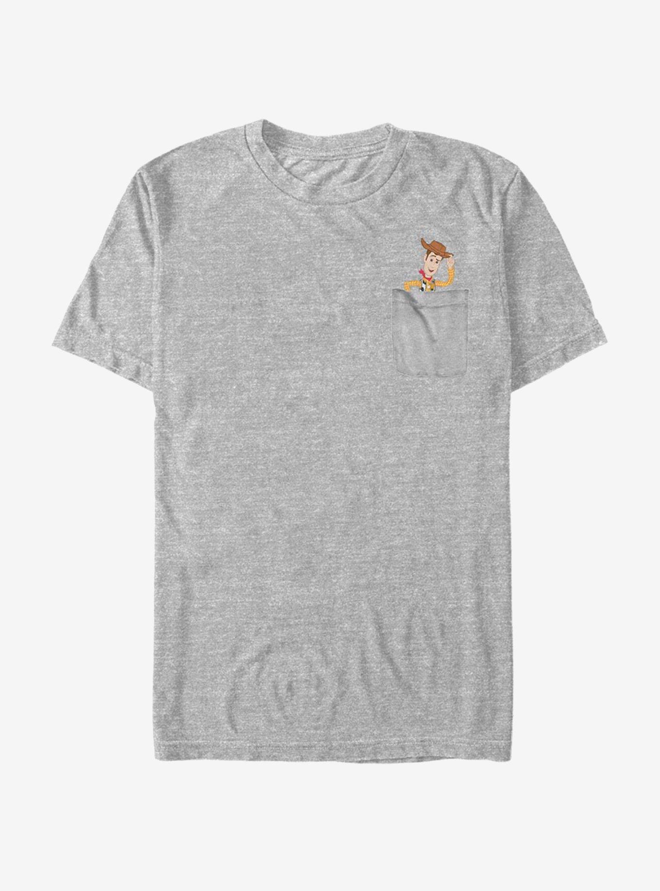 Disney Pixar Toy Story Woody Faux Pocket T-Shirt