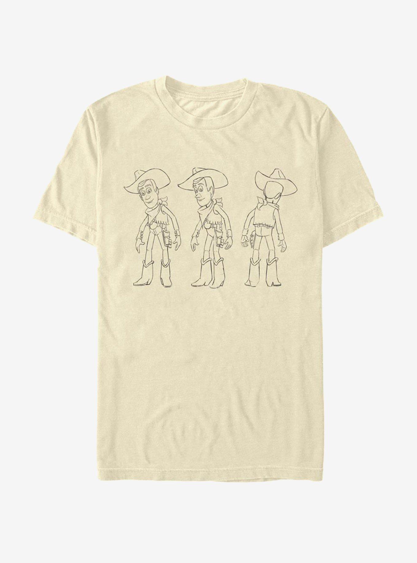 Disney Pixar Toy Story Woody Turnaround T-Shirt, NATURAL, hi-res