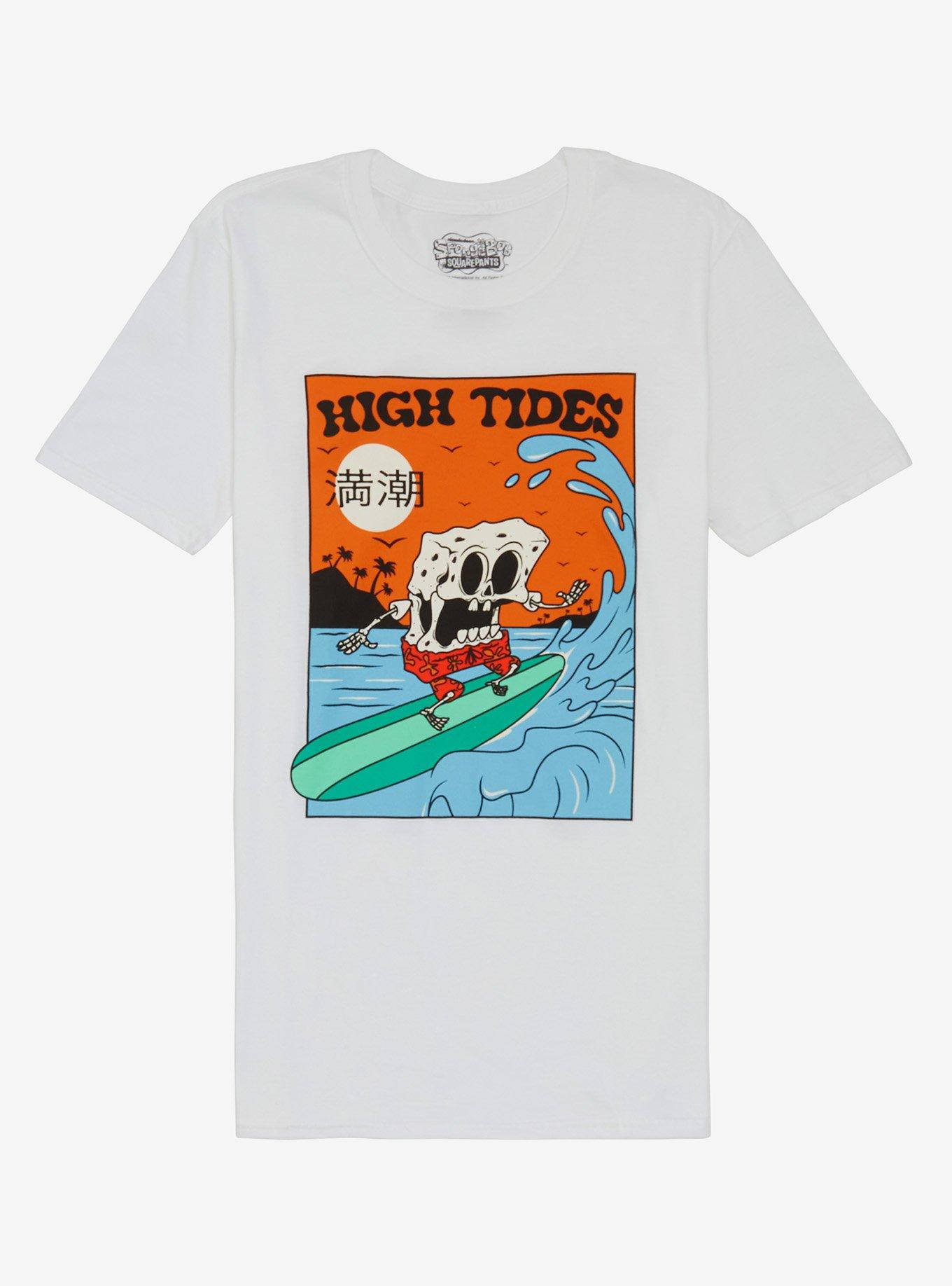 SpongeBob SquarePants High Tides Skeleton T-Shirt, CHARCOAL  GREY, hi-res