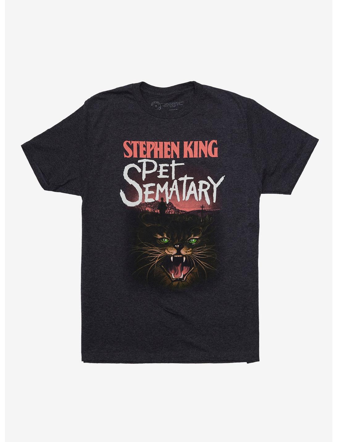 Pet Sematary Stephen King Book Cover T-Shirt, BLACK, hi-res