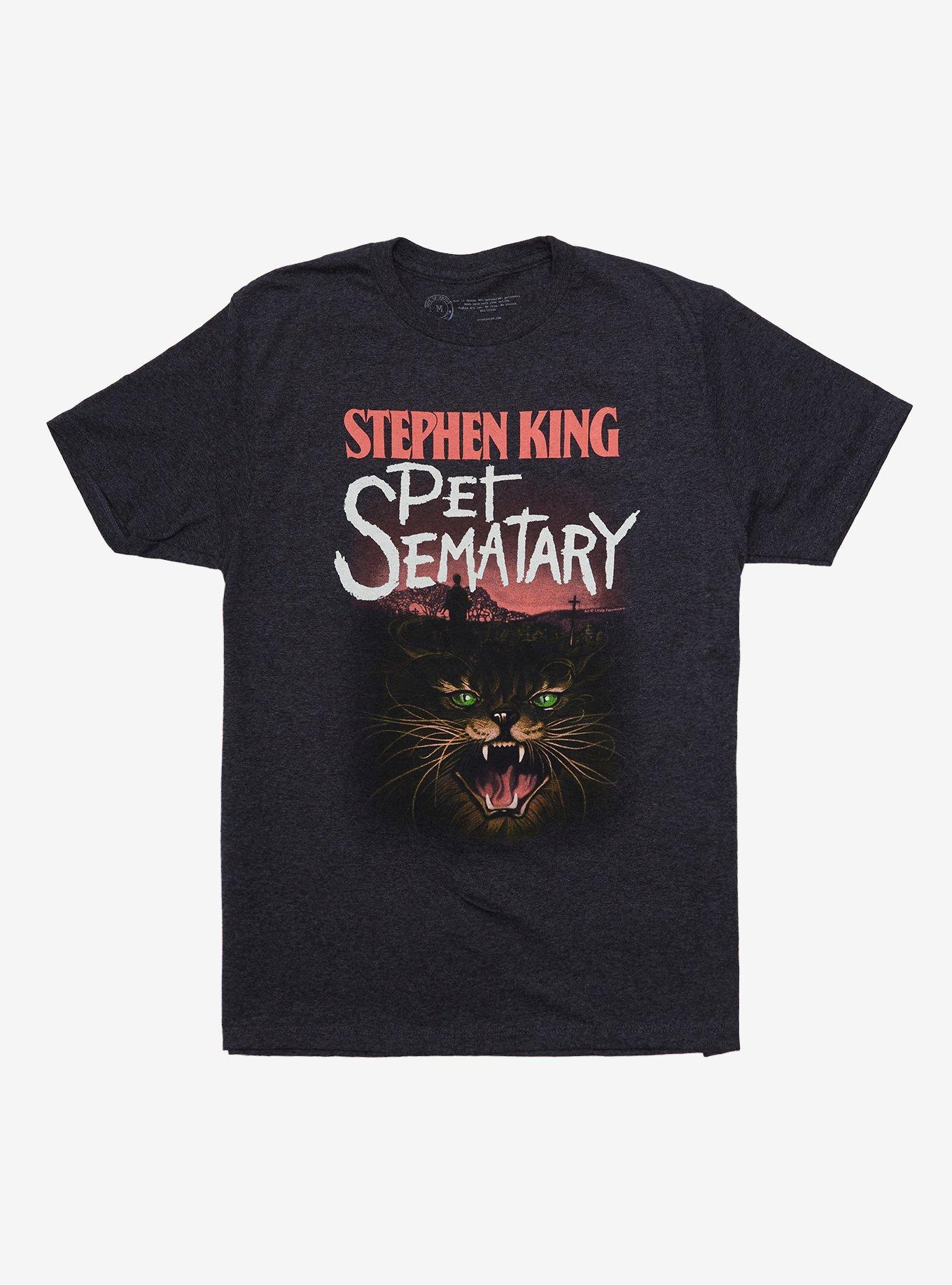 Pet Sematary Stephen King Book Cover T-Shirt, BLACK, hi-res