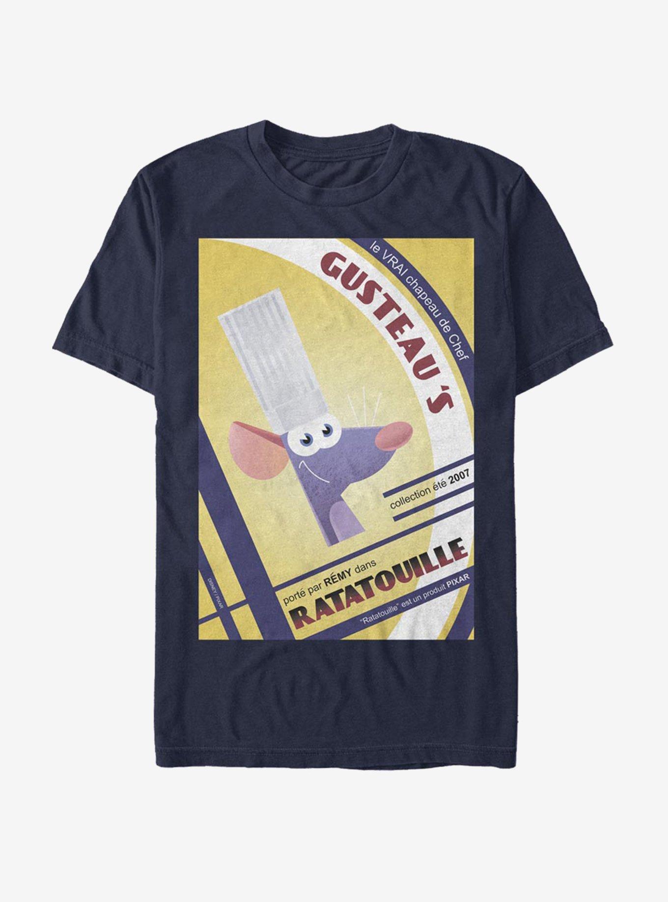 Disney Pixar Ratatouille Gusteaus Et Remy Poster T-Shirt, NAVY, hi-res