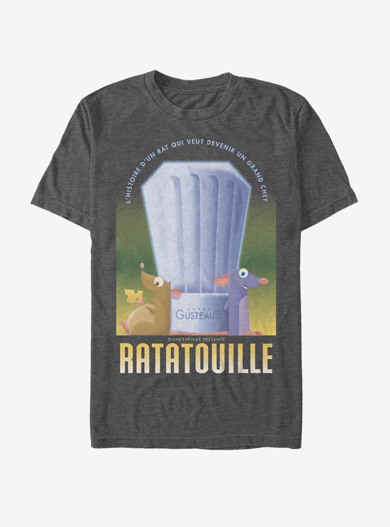 Disney Pixar Ratatouille Histoire Dun Rat Poster T-Shirt, CHAR HTR, hi-res